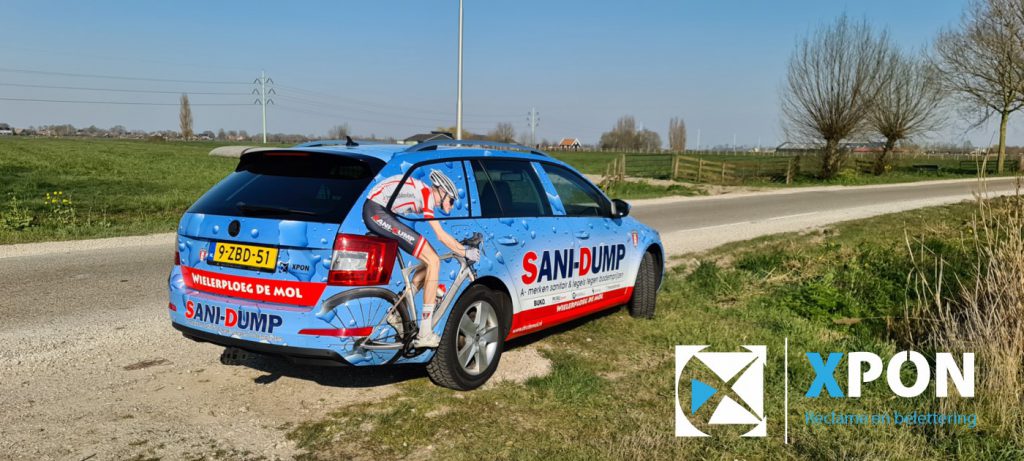 Skoda wrappen - Sani-Dump