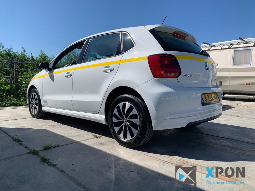 Volkswagen polo belettering Rentwereld